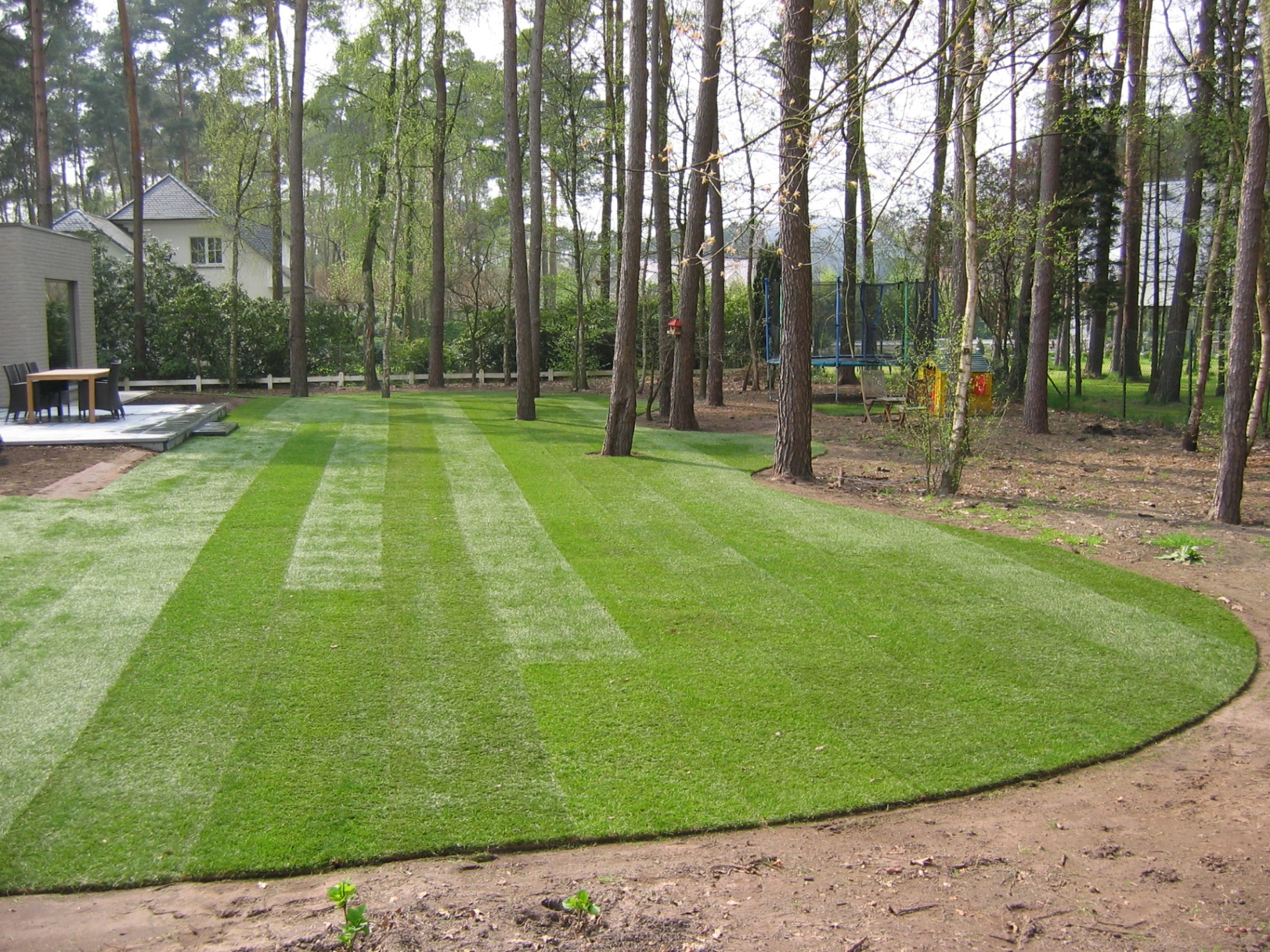 Graszoden klaar voor installatie